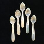 Set 6 cucharas de nácar para caviar