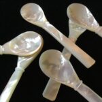 Set 6 cucharas de nácar para caviar