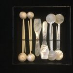 Set 10 accesorios para caviar y varios de nácar